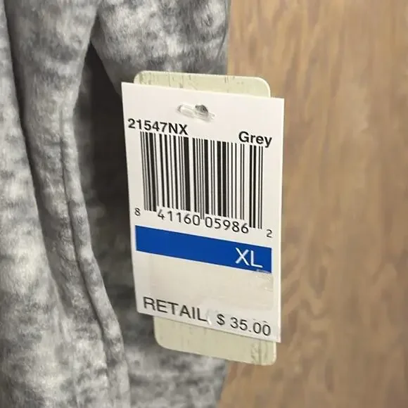 NWT Yarn & Sea Ultra-soft Gray Fleecy Night Owl Penguin Pajama Set Size XL - Picture 8 of 10